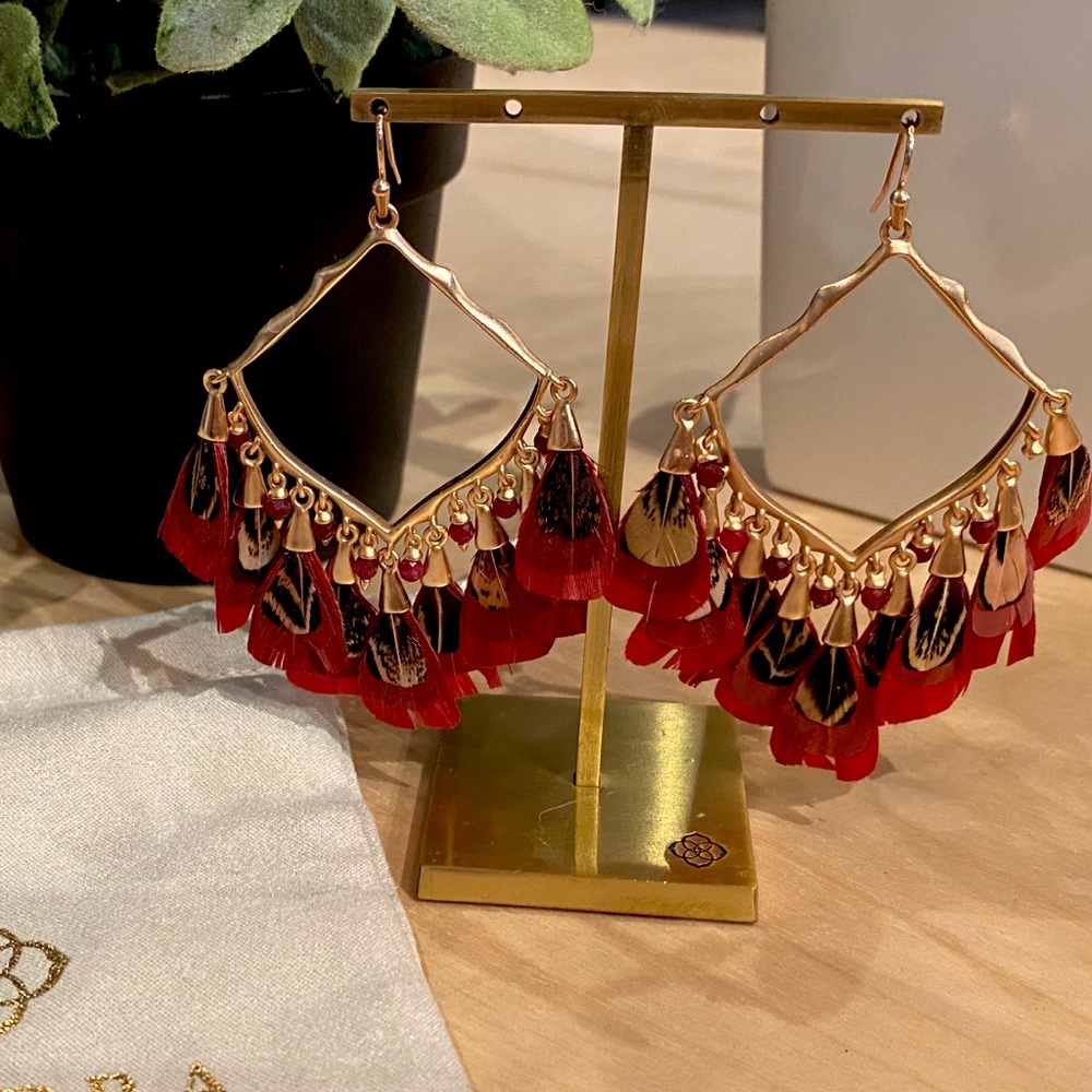 Like New Kendra Scott Raven Earrings